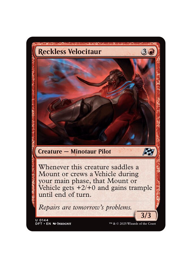 Reckless Velocitaur - Foil