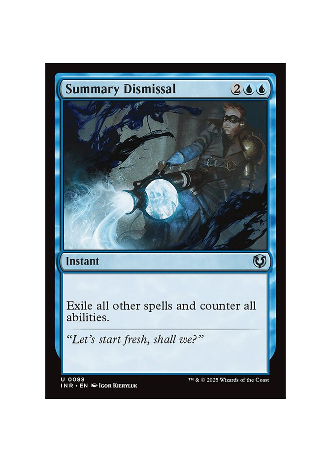 Summary Dismissal - Foil