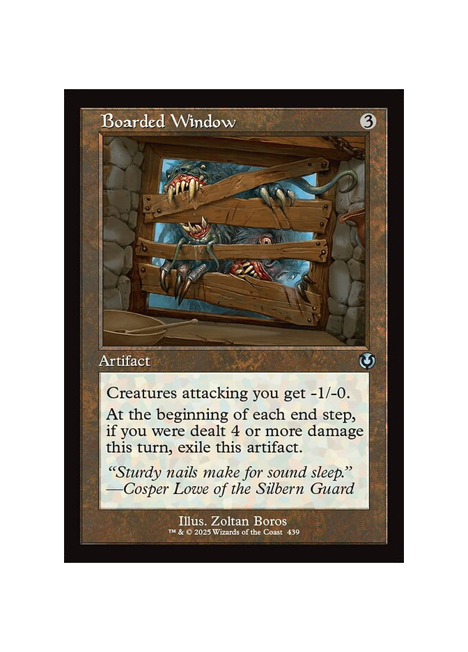 Boarded Window - Foil