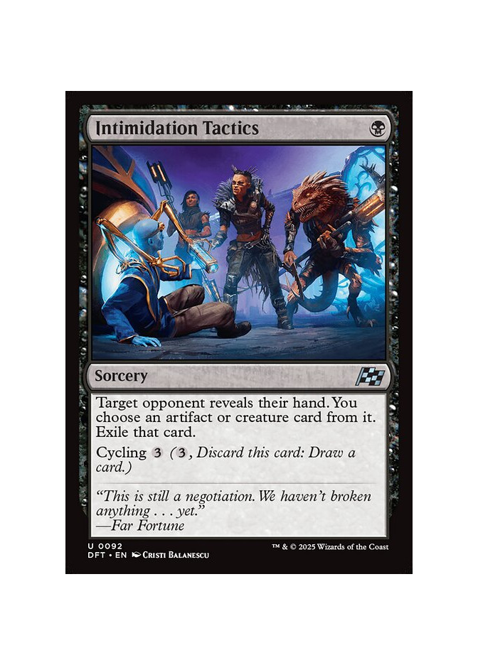 Intimidation Tactics - Foil