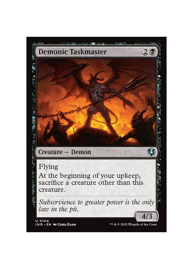 Demonic Taskmaster - Foil