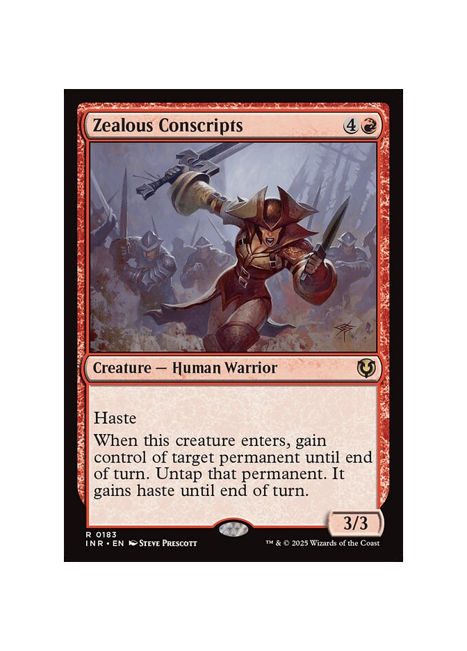 Zealous Conscripts - Foil