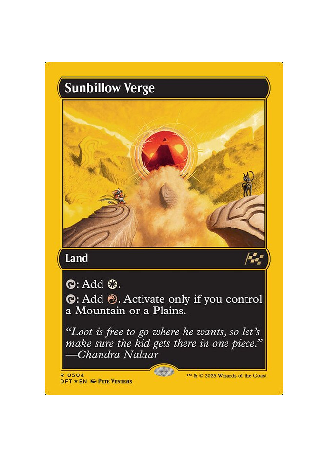 Sunbillow Verge - Foil