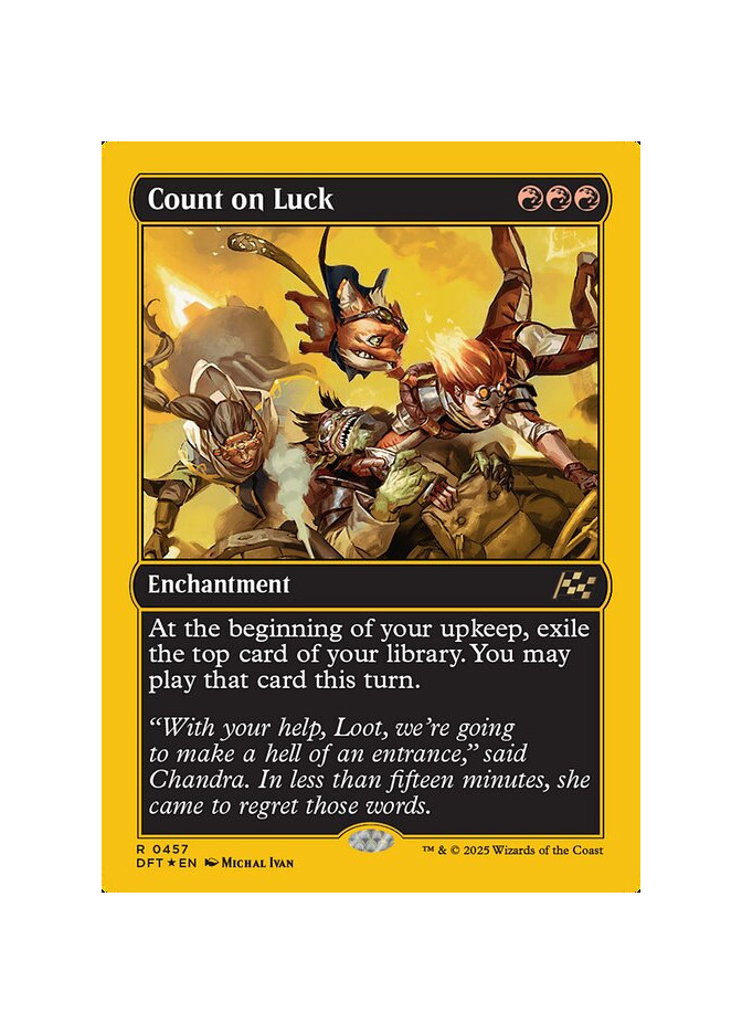 Count on Luck - Foil