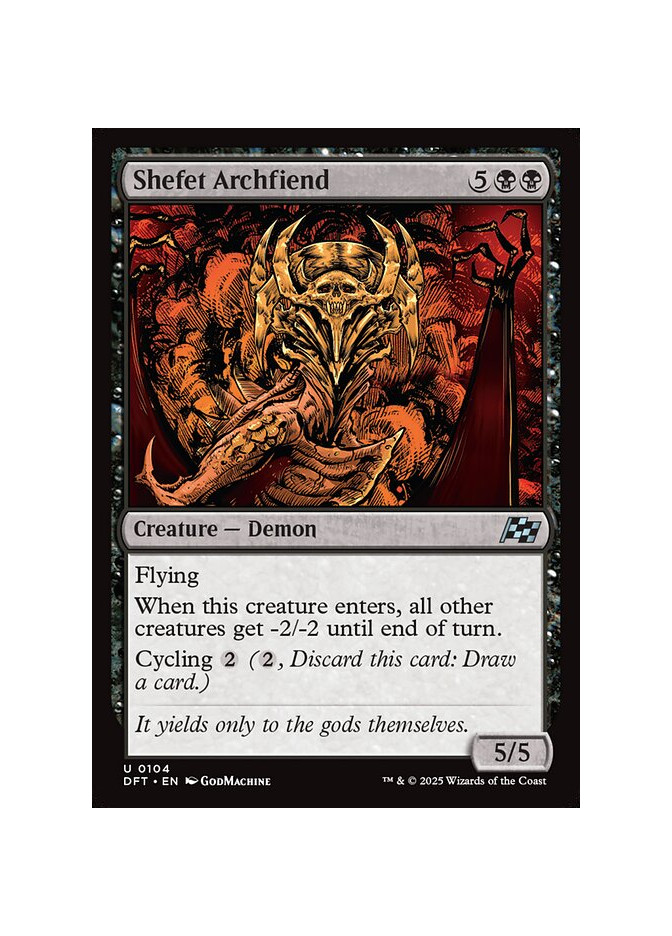 Shefet Archfiend - Foil