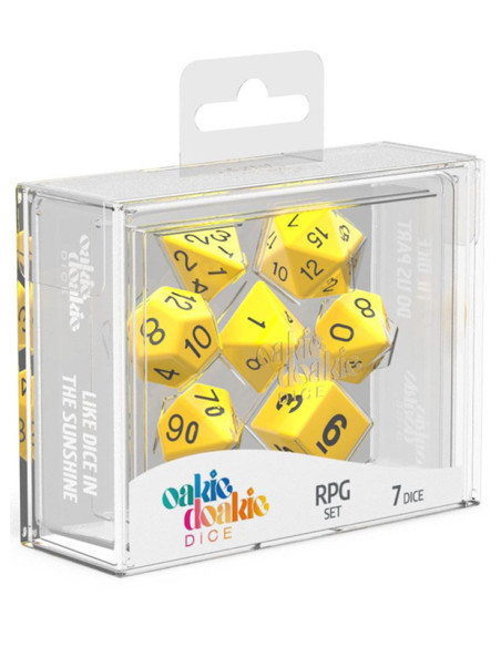 OAKIE DOAKIE - Dice RPG set (Solid Yellow)