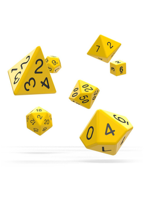 OAKIE DOAKIE - Dice RPG set (Solid Yellow)