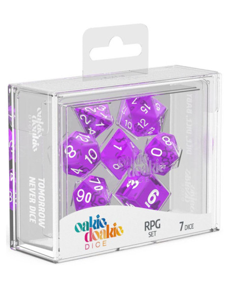 OAKIE DOAKIE - Dice RPG set (Translucent Purple)