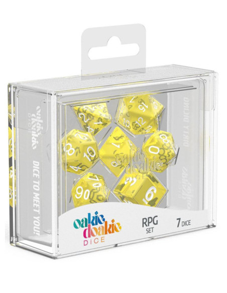 OAKIE DOAKIE - Dice RPG set (Transcluent Yellow)