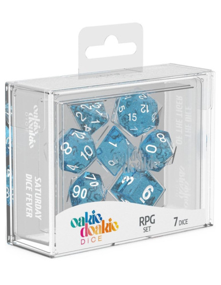 OAKIE DOAKIE - Dice RPG set (Speckled Light Blue)