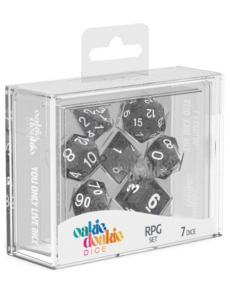 OAKIE DOAKIE - Dice RPG set (Speckled Black)