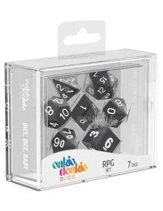 OAKIE DOAKIE - Dice RPG set (Solid Black)