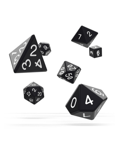 OAKIE DOAKIE - Dice RPG set (Solid Black)