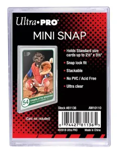 ULTRA PRO: MINI SNAP CARD Holder