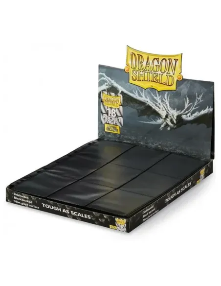 DRAGON SHIELD - 9 pocket pages BLACK MATE side loading (50ks)