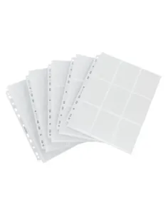 GAMEGENIC - 9 pocket pages WHITE side loading (1ks)