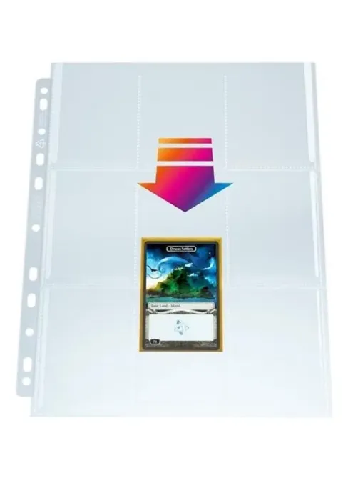 GAMEGENIC - 9 pocket pages CLEAR top loading (10ks)