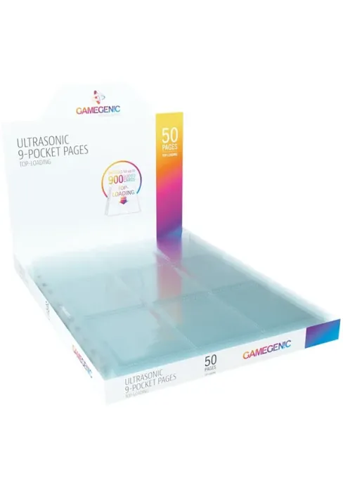 GAMEGENIC - 9 pocket pages CLEAR top loading (50ks)