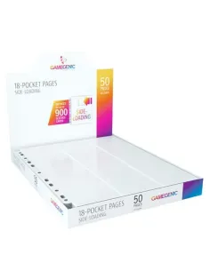 GAMEGENIC - 9 pocket pages WHITE side loading (50ks)