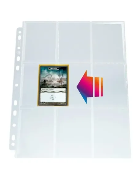 GAMEGENIC - 9 pocket pages WHITE side loading (50ks)