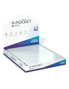 ULTIMATE GUARD - 9 pocket pages CLEAR top loading (100ks)