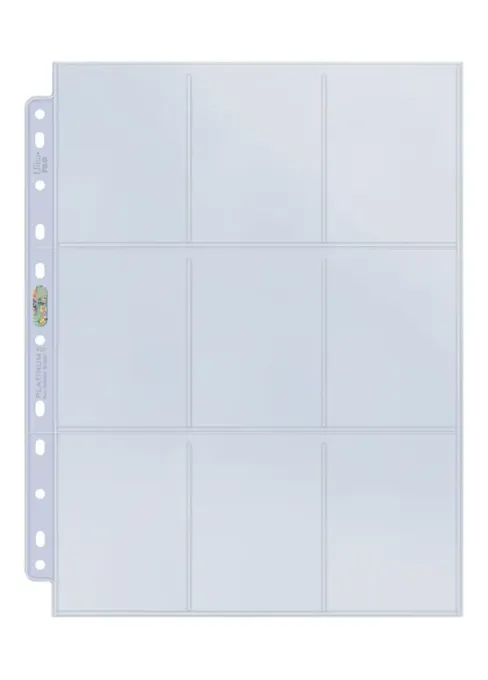 ULTRA PRO - 9 pocket pages CLEAR top loading (100ks)