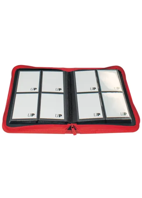 ULTRA PRO BINDER - ZIPPERED 4P (RED)