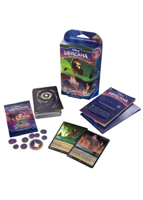 LORCANA: SHIMMERING SKIES - STARTER DECK (Emerald & Steel)