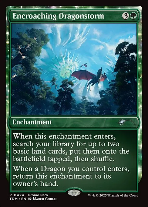 Encroaching Dragonstorm - Foil