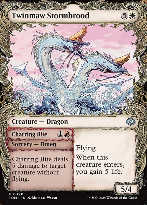 Twinmaw Stormbrood // Charring Bite - Foil