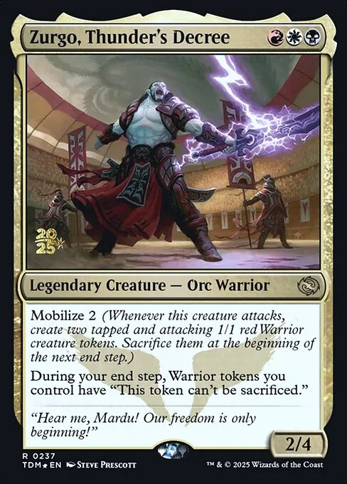 Zurgo, Thunder's Decree - Foil