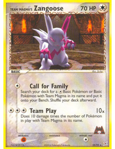 Team Magma's Zangoose