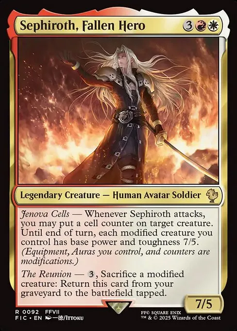 Sephiroth, Fallen Hero - Foil