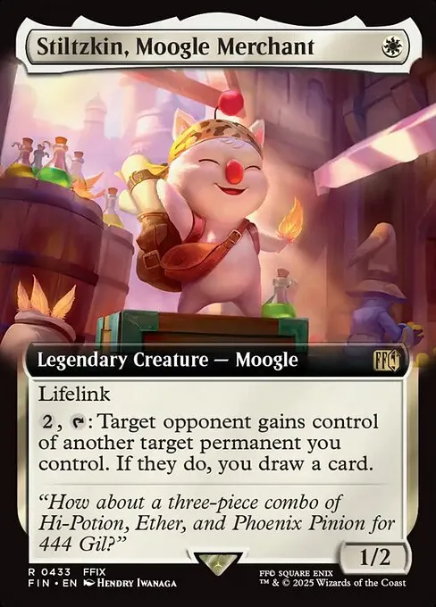 Stiltzkin, Moogle Merchant
