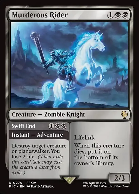 Murderous Rider // Swift End - Foil
