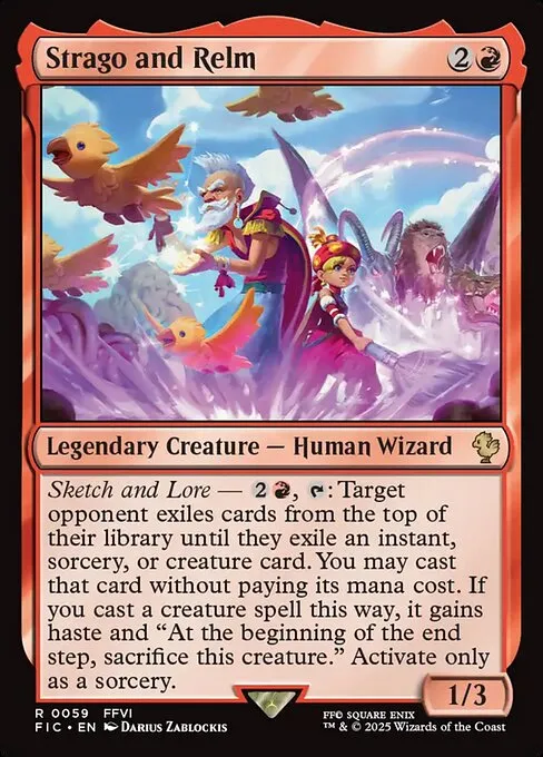 Strago and Relm - Foil