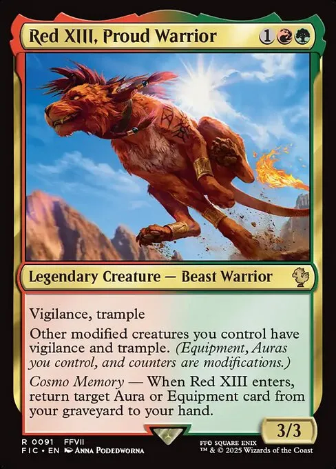 Red XIII, Proud Warrior - Foil