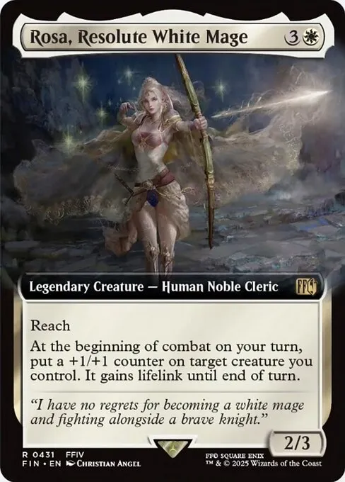 Rosa, Resolute White Mage - Foil
