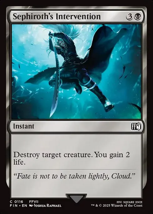 Sephiroth's Intervention - Foil