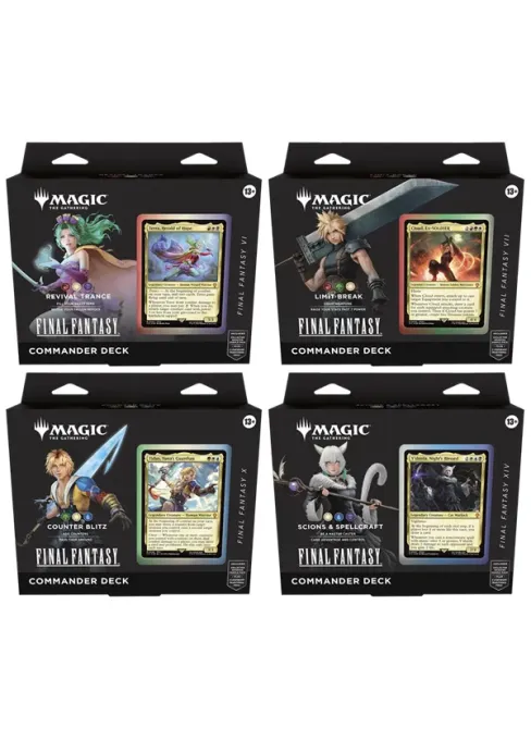 FINAL FANTASY: COMMANDER DECK SET (4 decks)