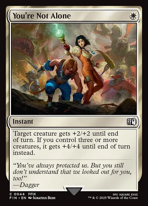 You're Not Alone - Foil