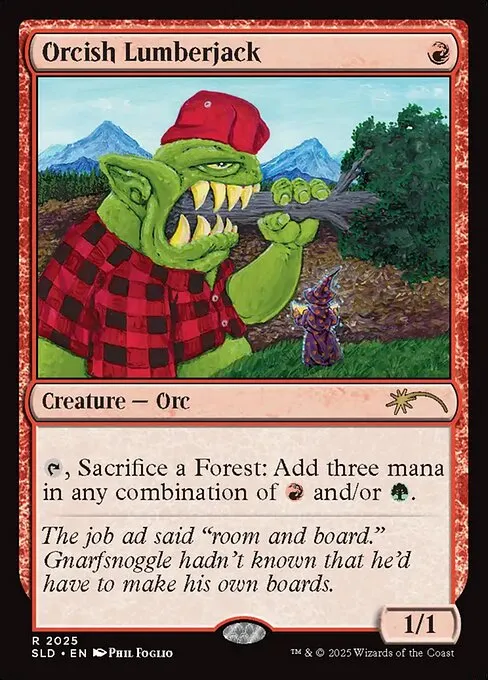Orcish Lumberjack - Foil