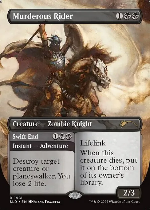 Murderous Rider // Swift End - Foil