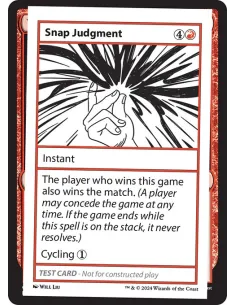 Snap Judgment