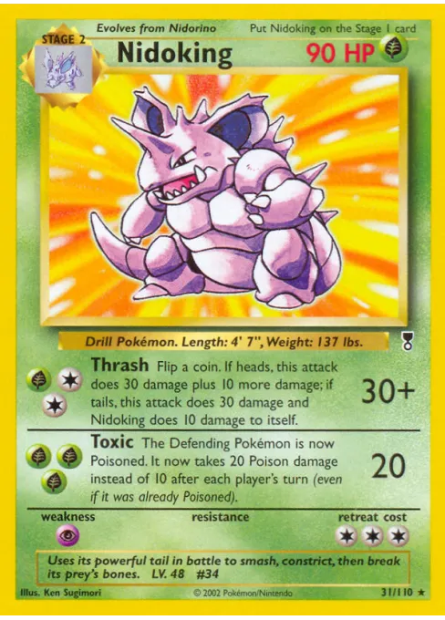 Nidoking - Reverse Holo