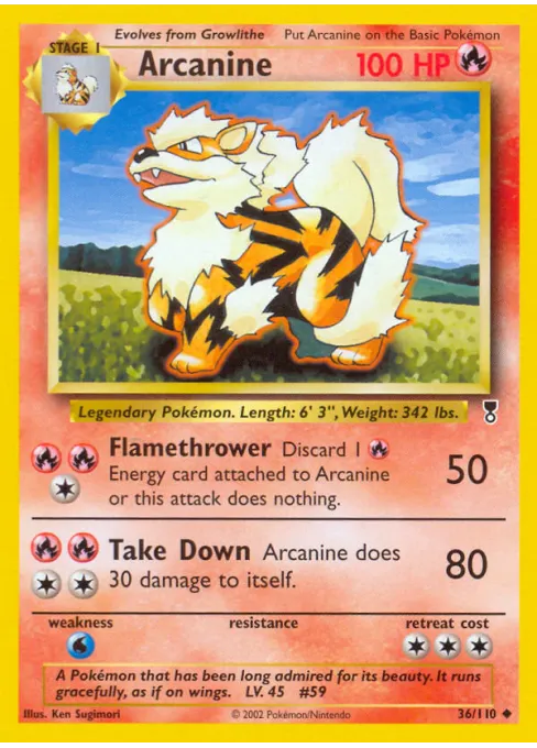 Arcanine - Reverse Holo