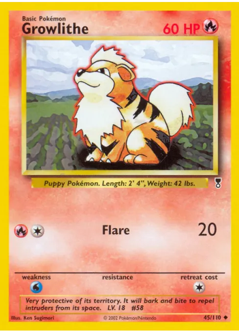 Growlithe - Reverse Holo
