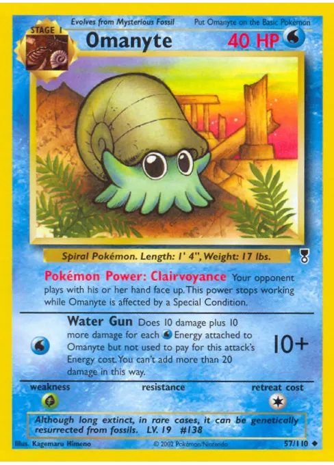Omanyte - Reverse Holo