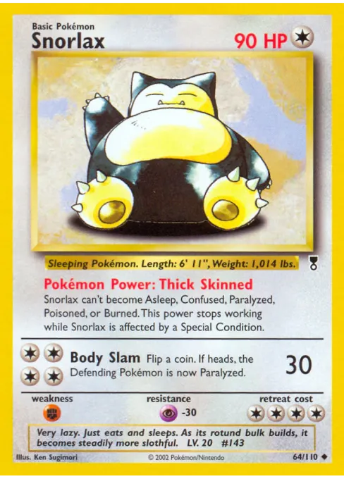 Snorlax - Reverse Holo