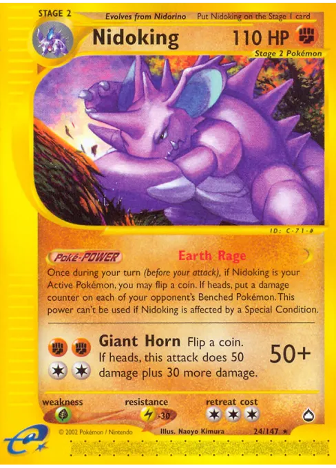 Nidoking - Reverse Holo